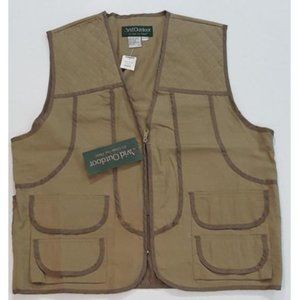 NWT Avid Outdoors Hunting Fishing Vest Khaki XL